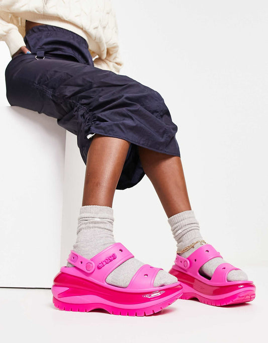 WMNs Crocs Mega Crush Sandal Pink