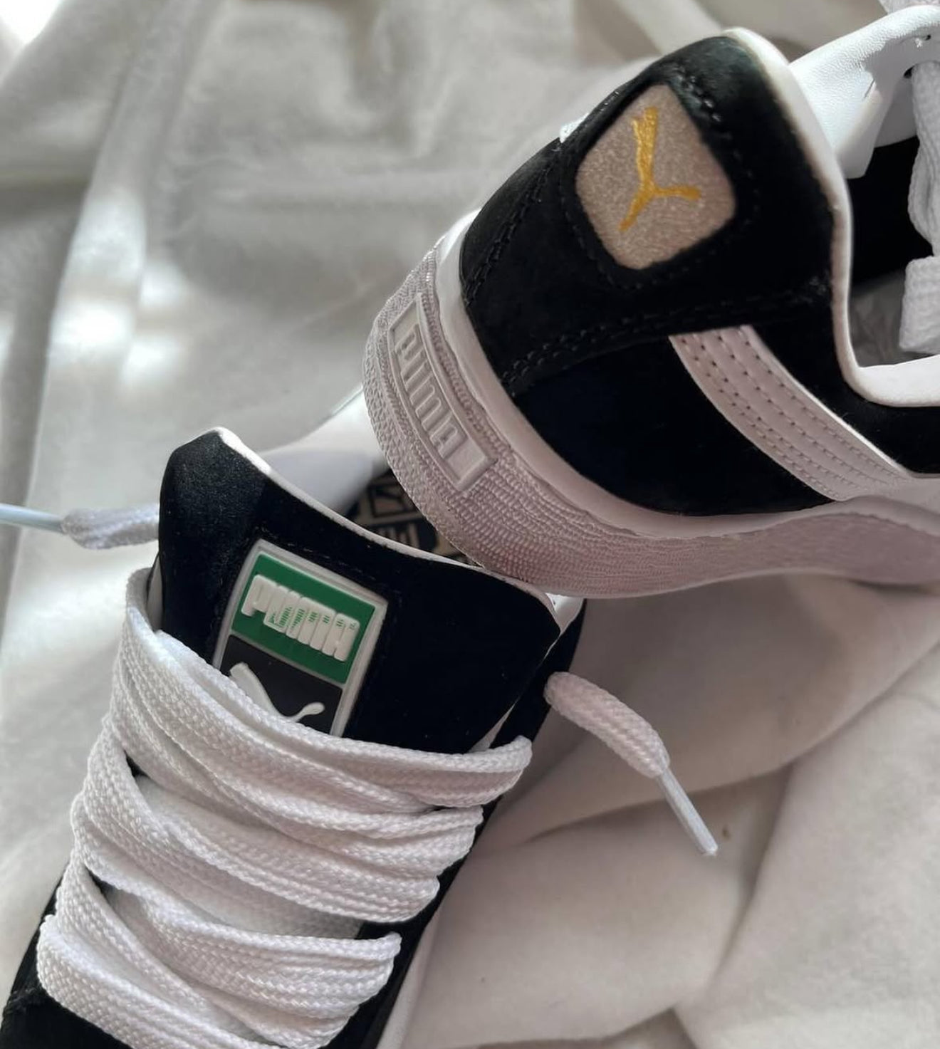 WMNs Puma Suede XL Black White