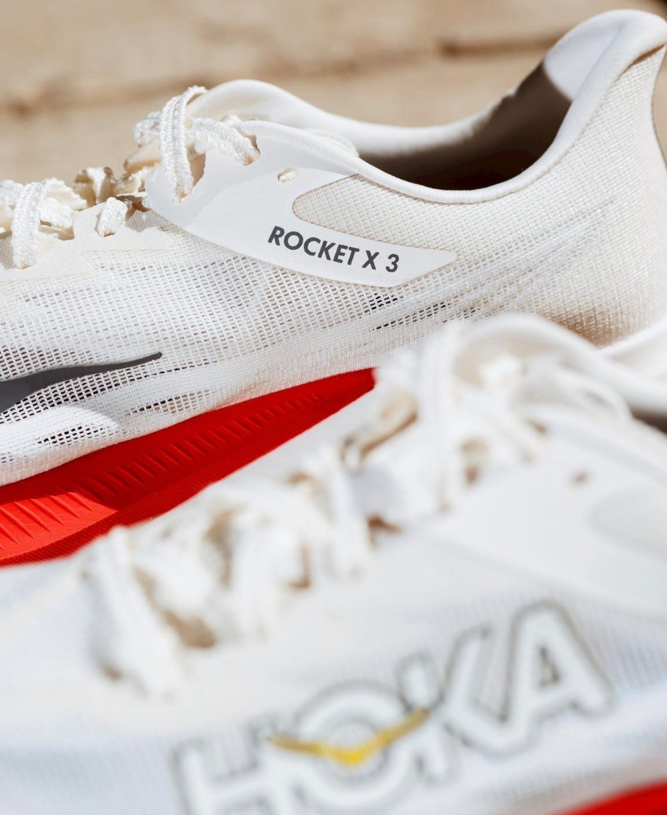 Hoka One One Rocket X 3 Alabaster Frost