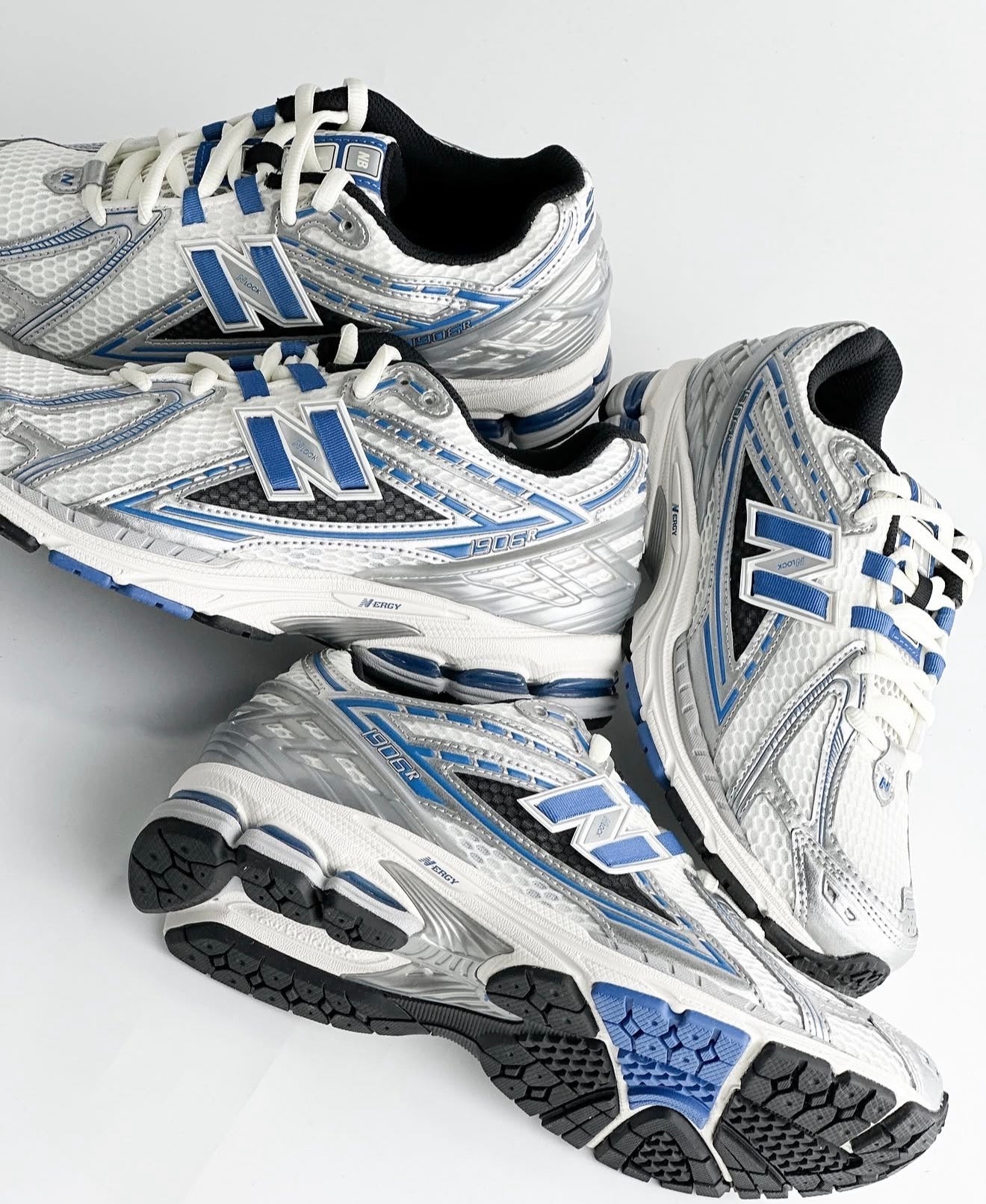 NB Balance 1906R Silver Metallic Blue Agate
