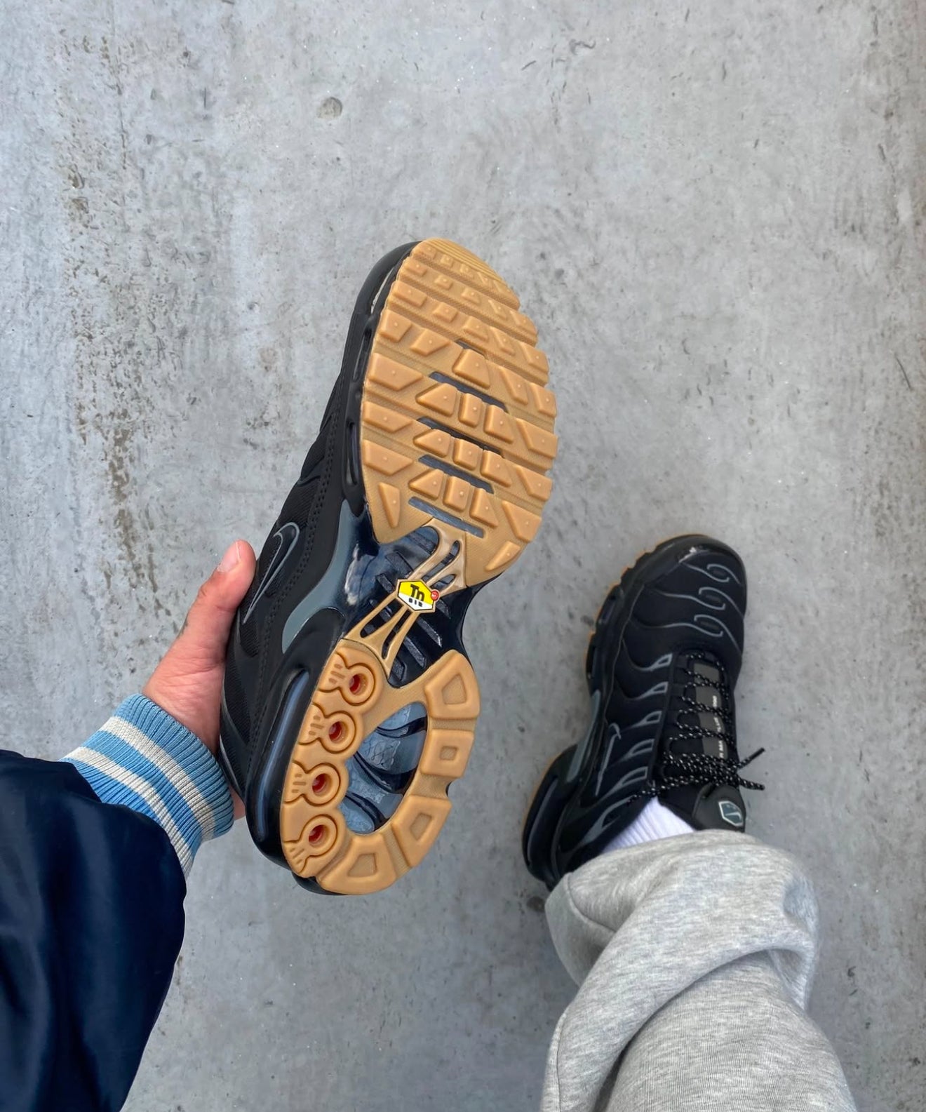 Airmax Plus Black Grey Gum