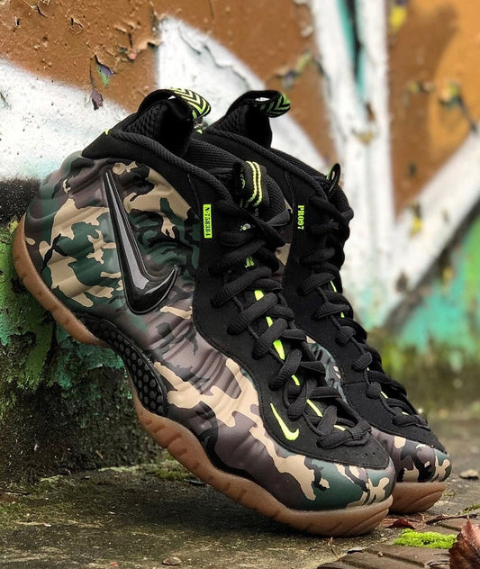 Air Foamposite Pro Camo Green