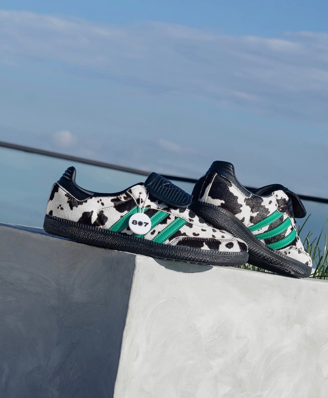 Samba LT Cow Print Black White