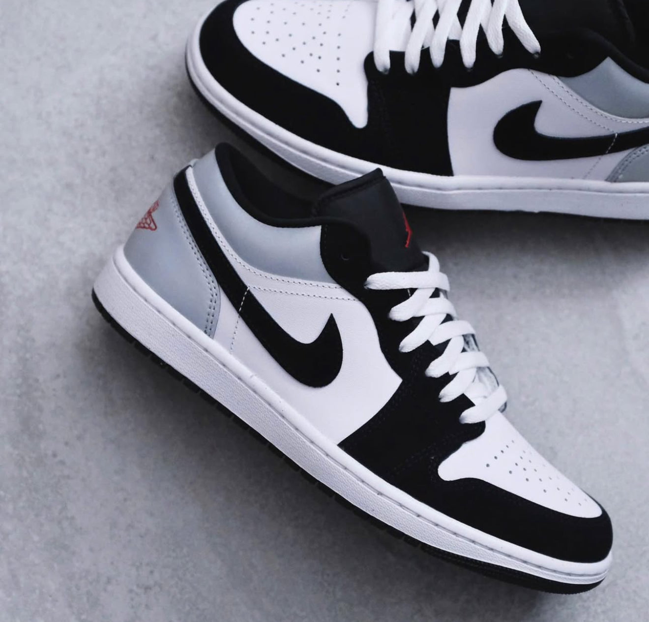 Air Jordan 1 Low SE White Fire Red Black Matte Silver