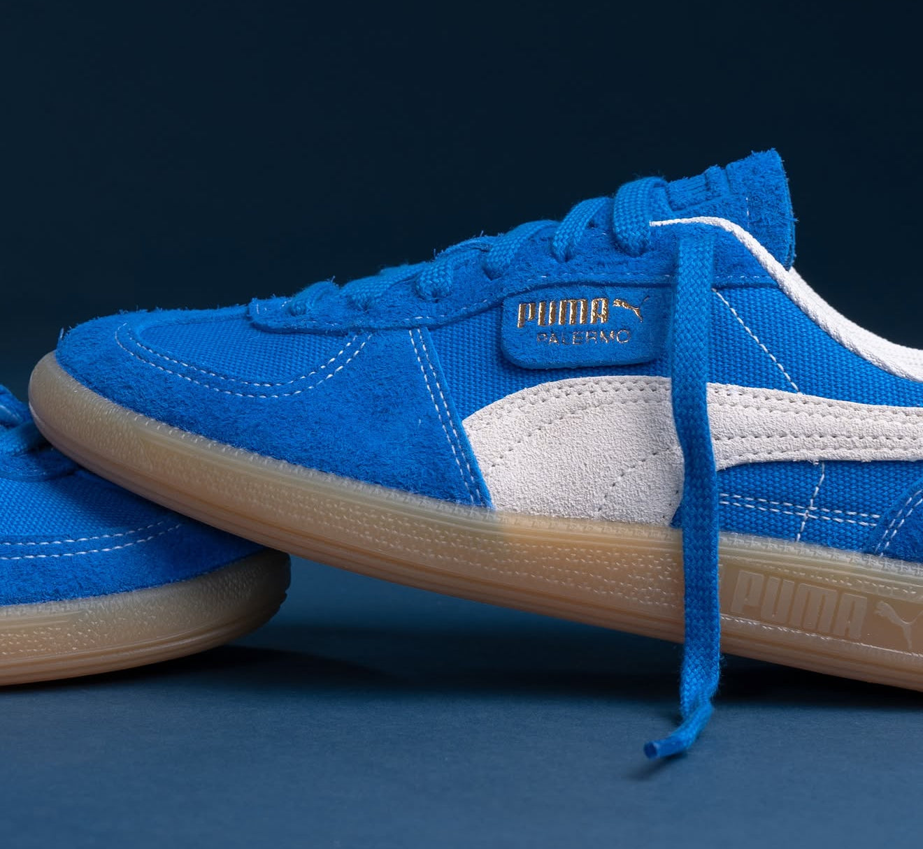 WMNs Puma Palermo Vintage Hyperlink Blue