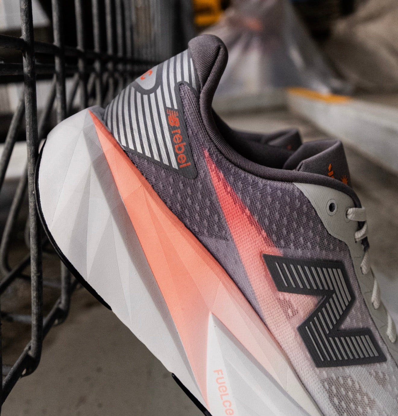 NB Balance TCS NYC FuelCell Rebel v5 Grapefruit Grey Matter Poppy