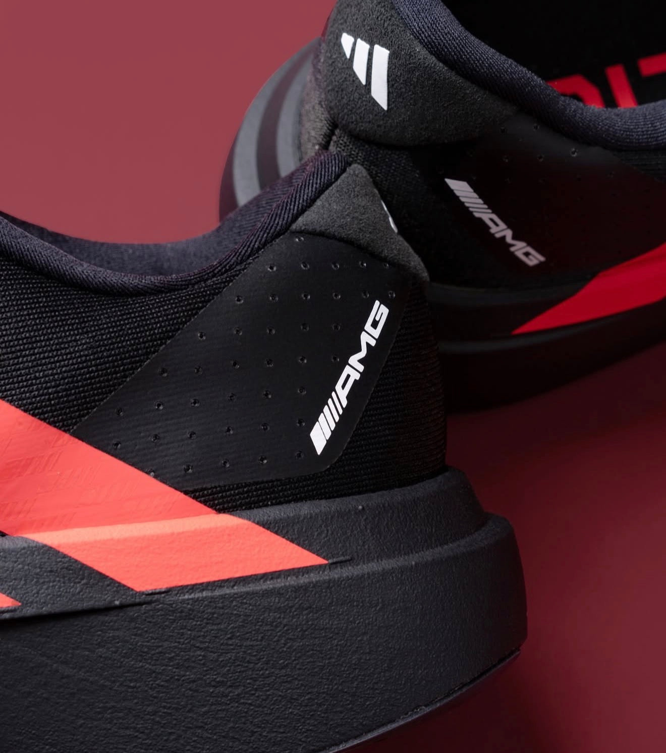 Adizero Evo SL Mercedes AMG Black Lucid Red