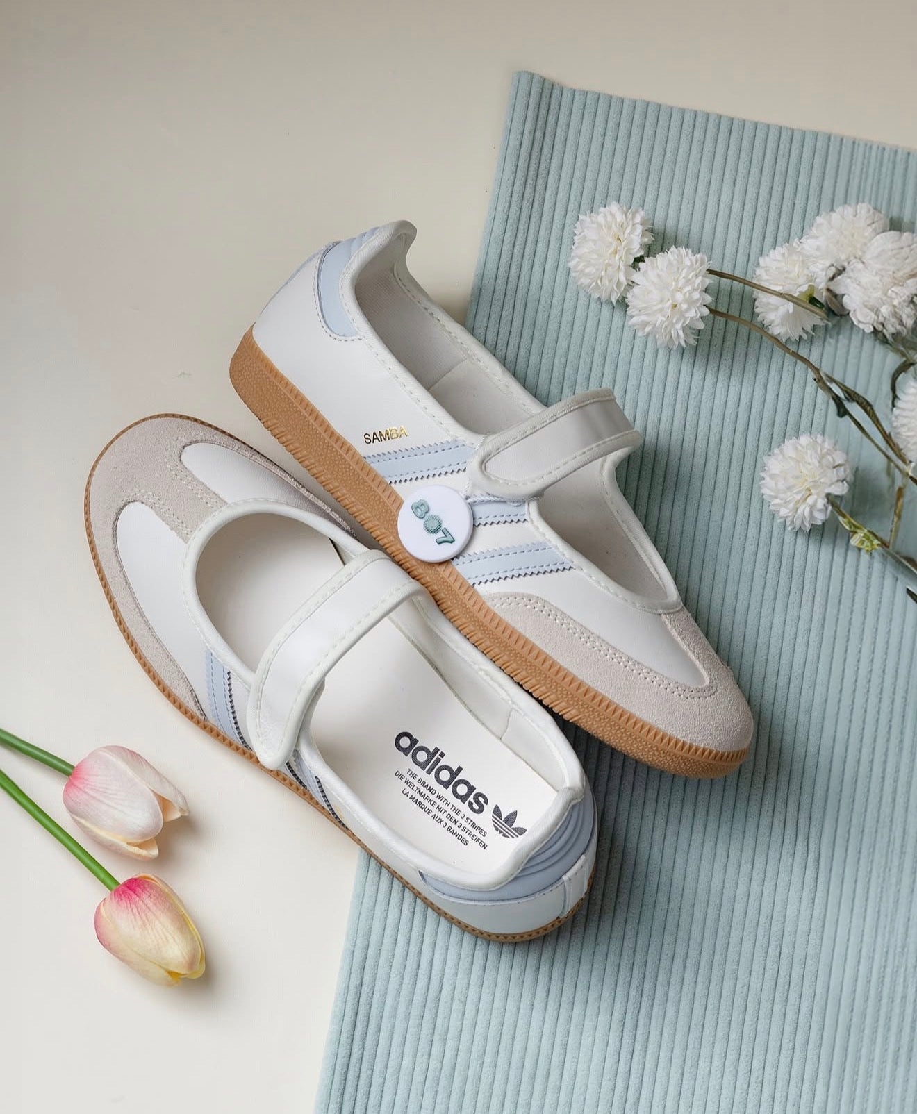 WMNs Samba Jane White Blue Gum