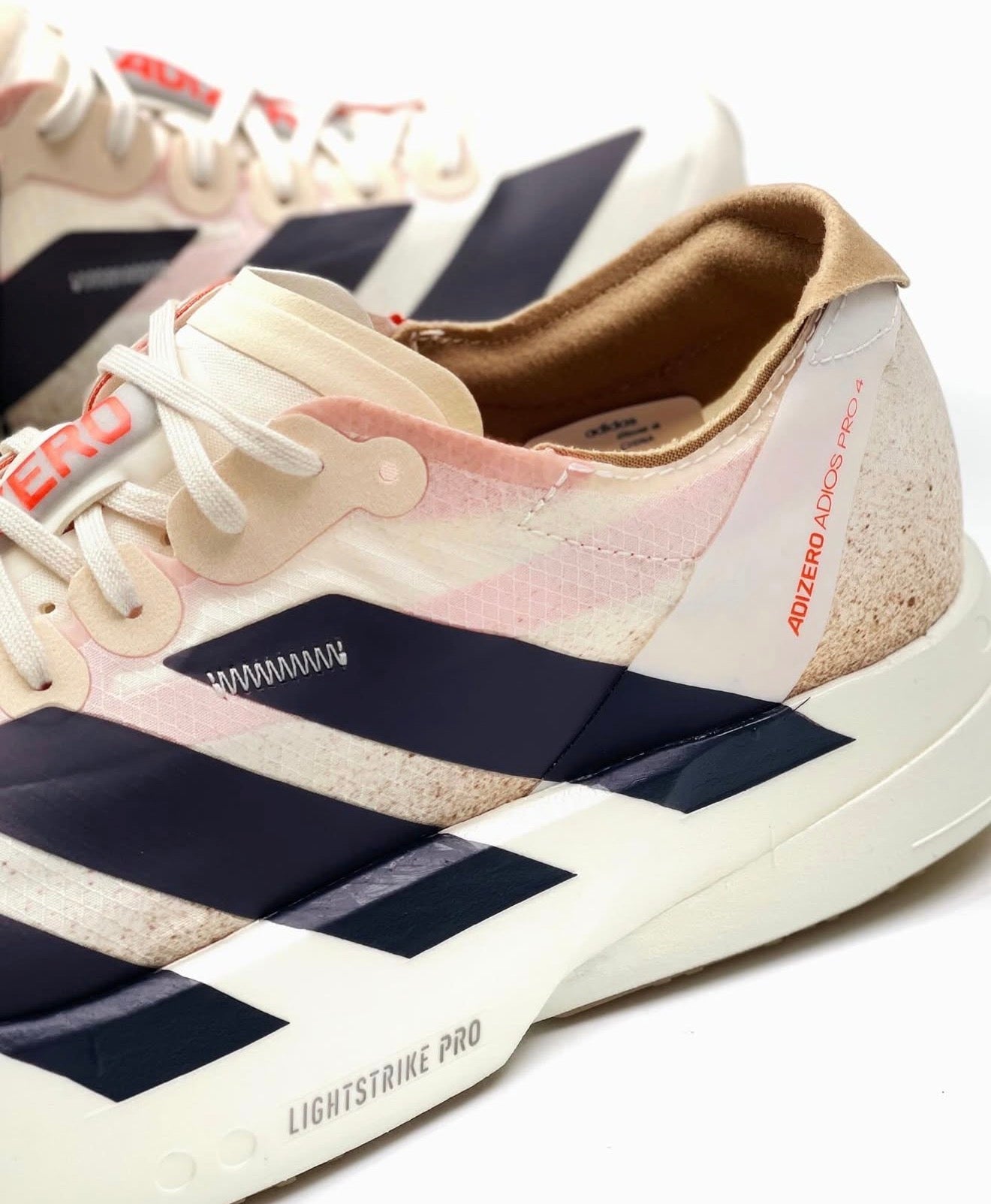 Adizero Adios Pro 4 Chalk White Grey Strata