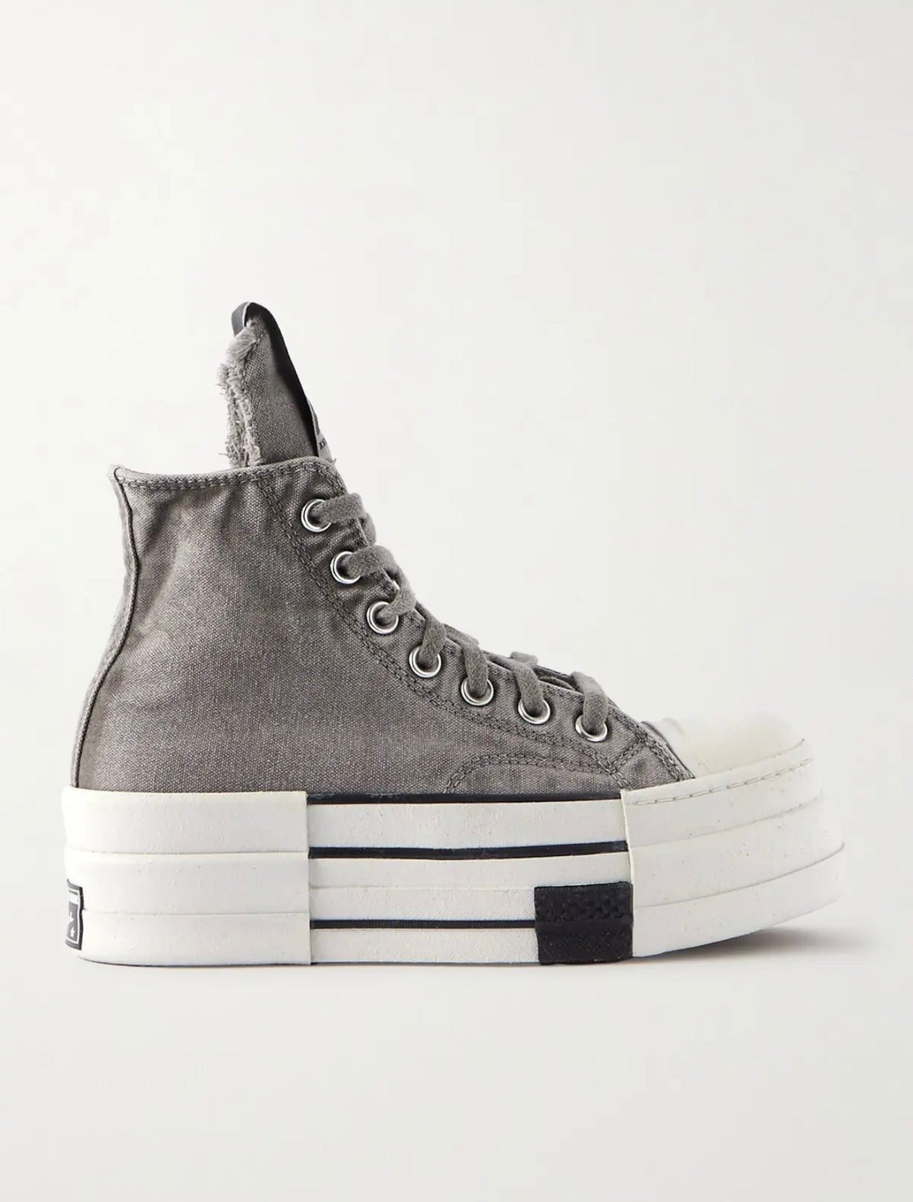 WMNs Converse DBL DRKSTAR Chuck Taylor All Star 70 Hi Rick Owens DRKSHDW Overdye Concrete