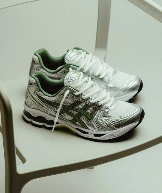 Gel Kayano 14 White Pure Silver Slate Grey Sage