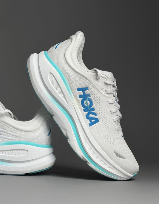 Hoka One One Bondi 9 White Hoka Blue