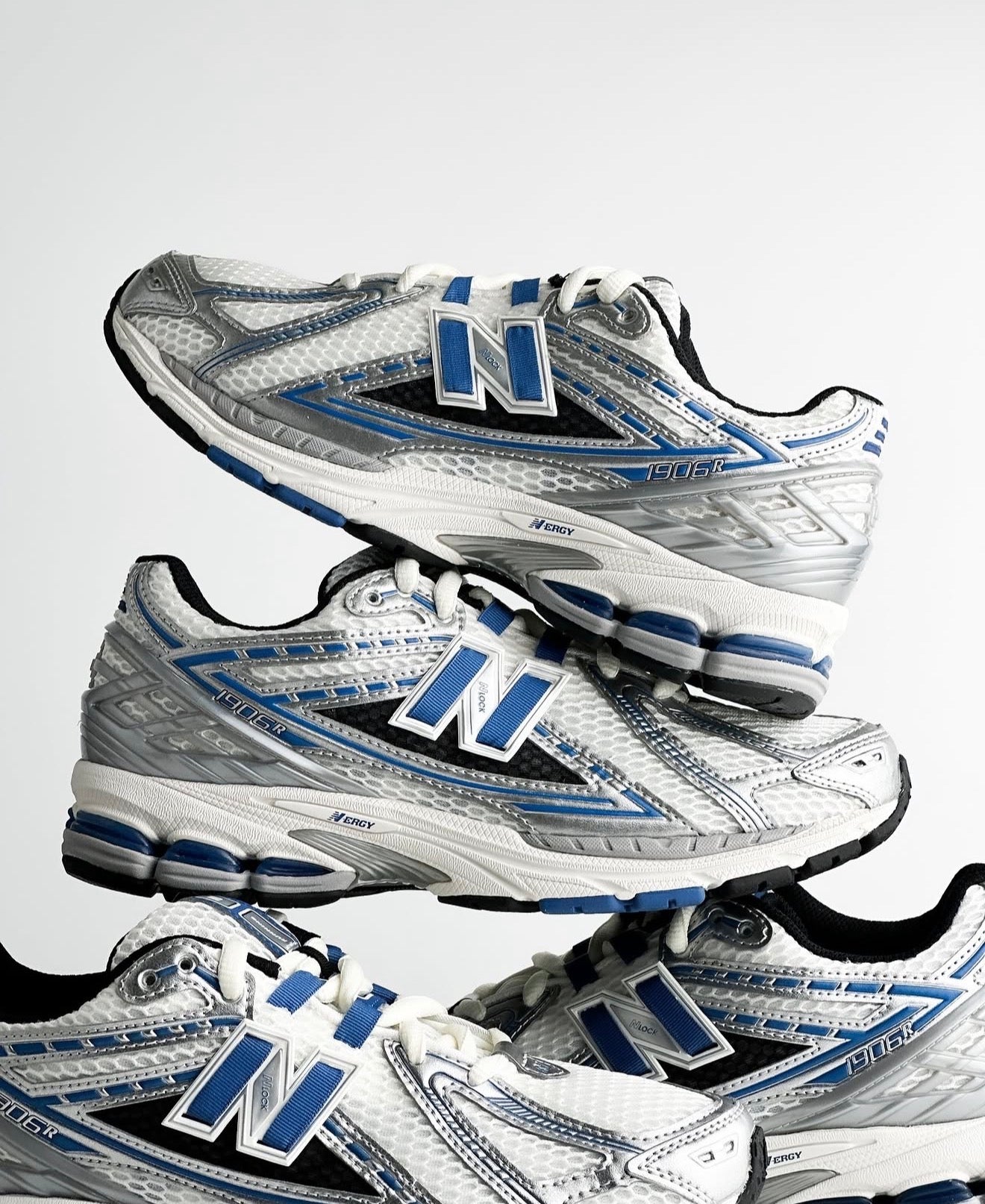 NB Balance 1906R Silver Metallic Blue Agate