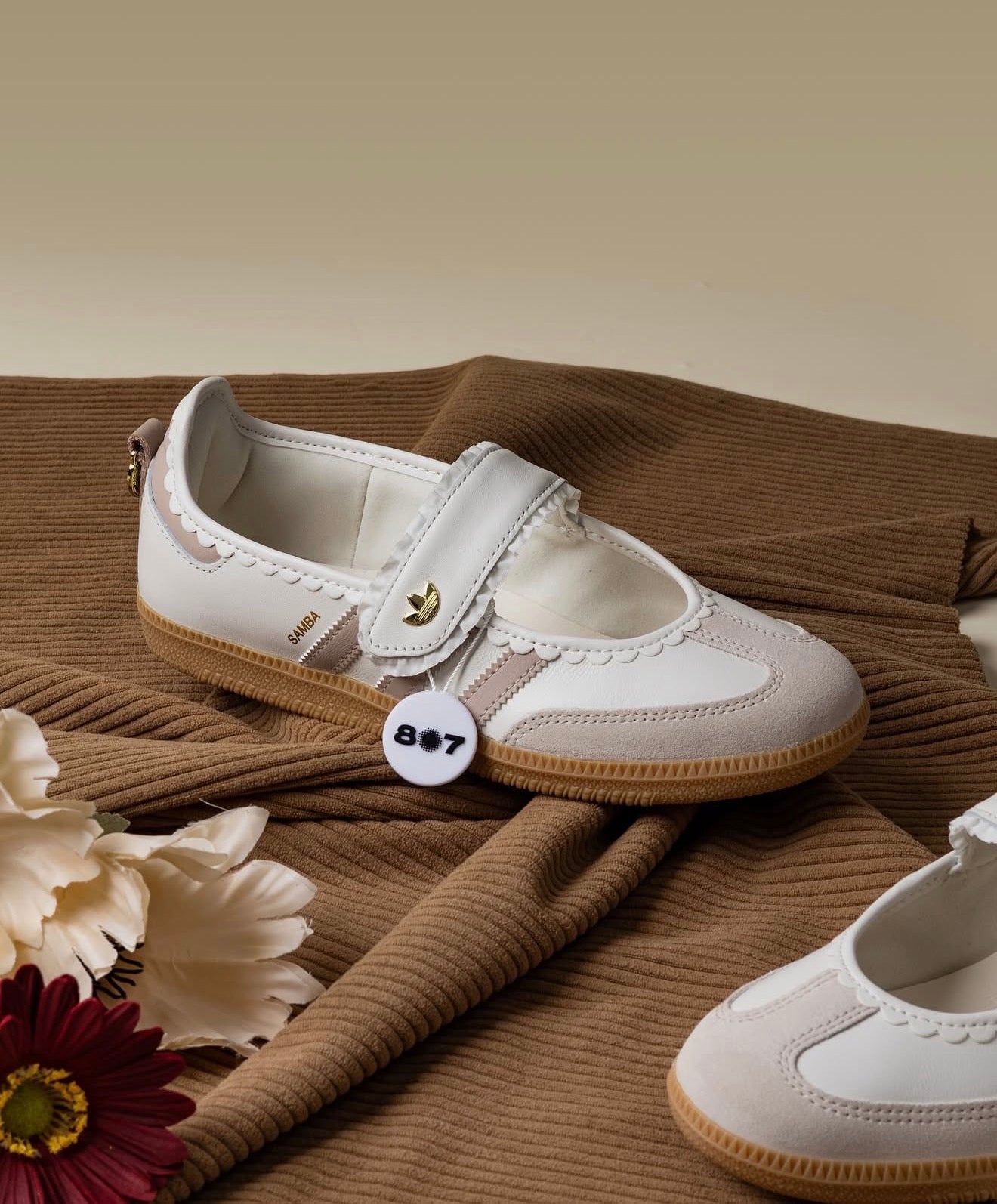 WMNs Samba Jane Ruffle Pack White Pink Gum