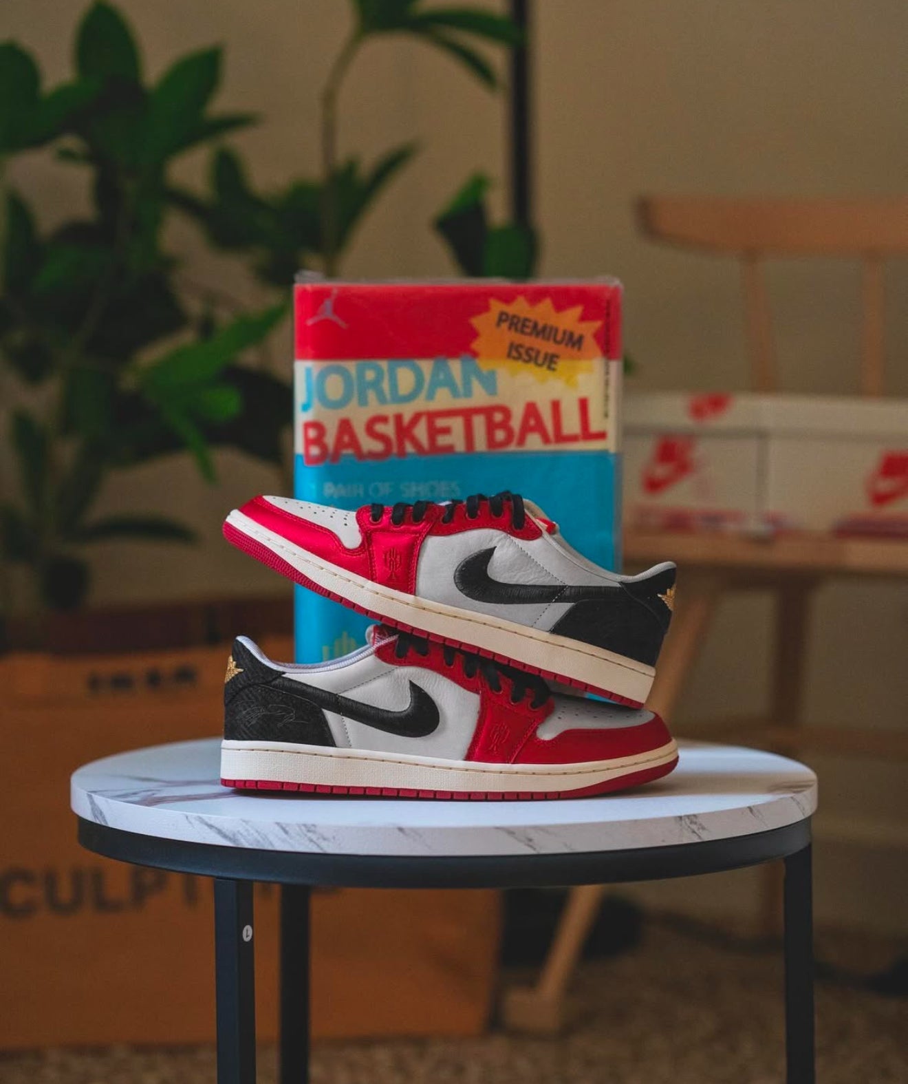 Air Jordan 1 Low x Trophy Room - Varsity Red (UA)