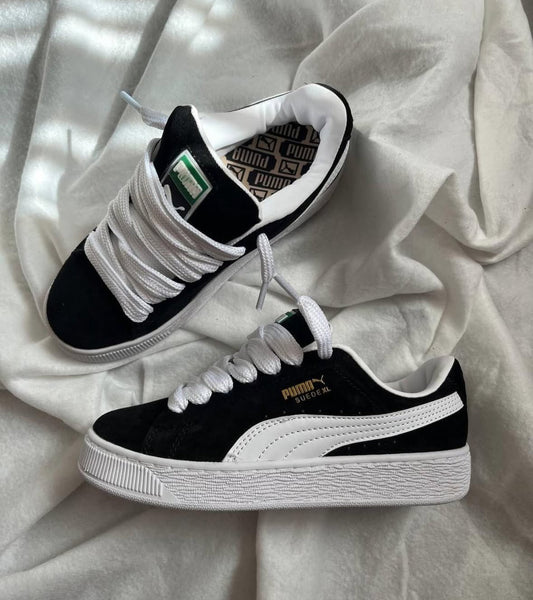 WMNs Puma Suede XL Black White