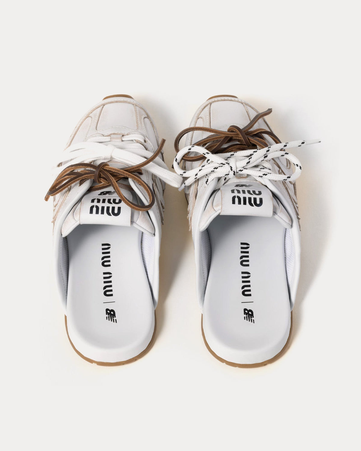 WMNs NB Balance 530 SL Mule Miu Miu White