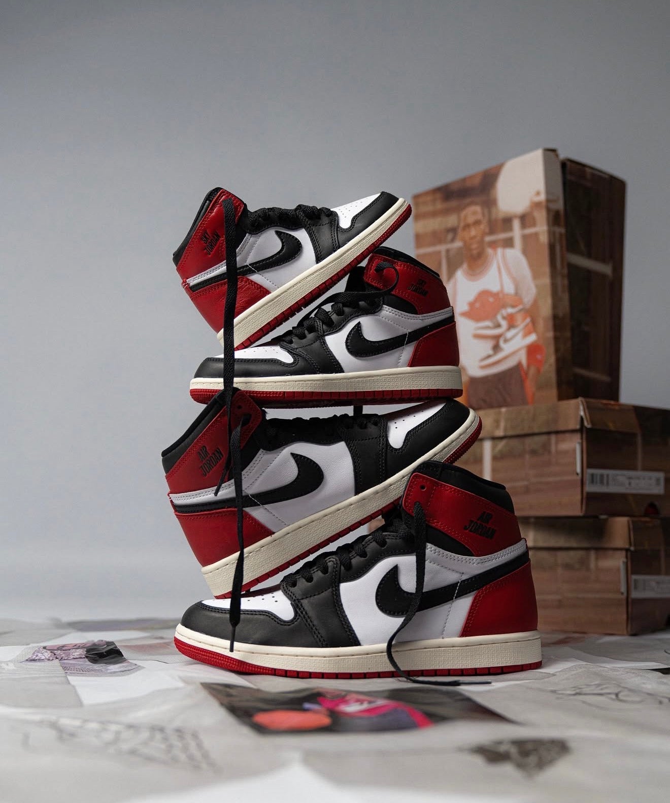 Air Jordan 1 High Retro Bred Toe Reimagined