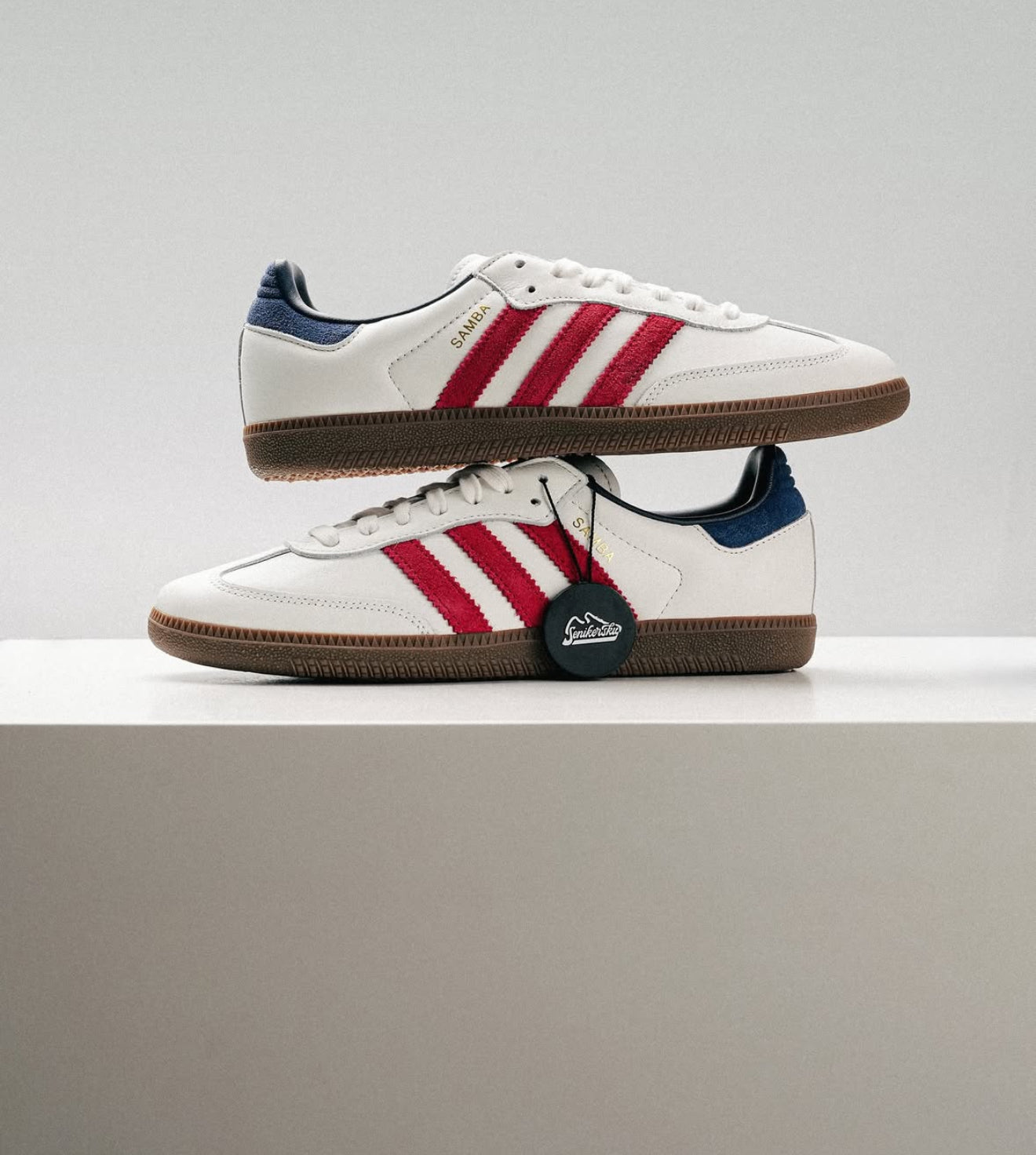 Samba OG white Red Navy Gum