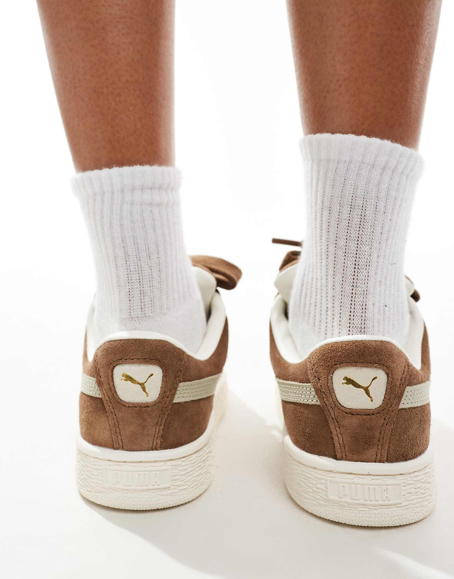 Puma Suede XL Tan White
