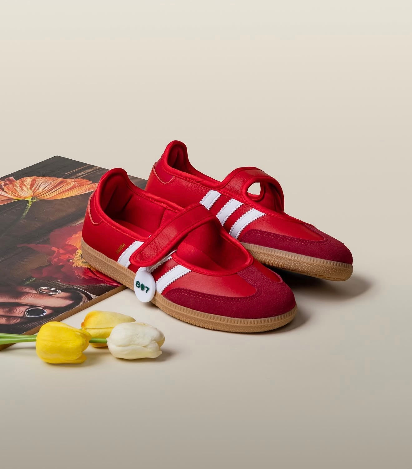 WMNs Samba Jane Scarlet White Gum