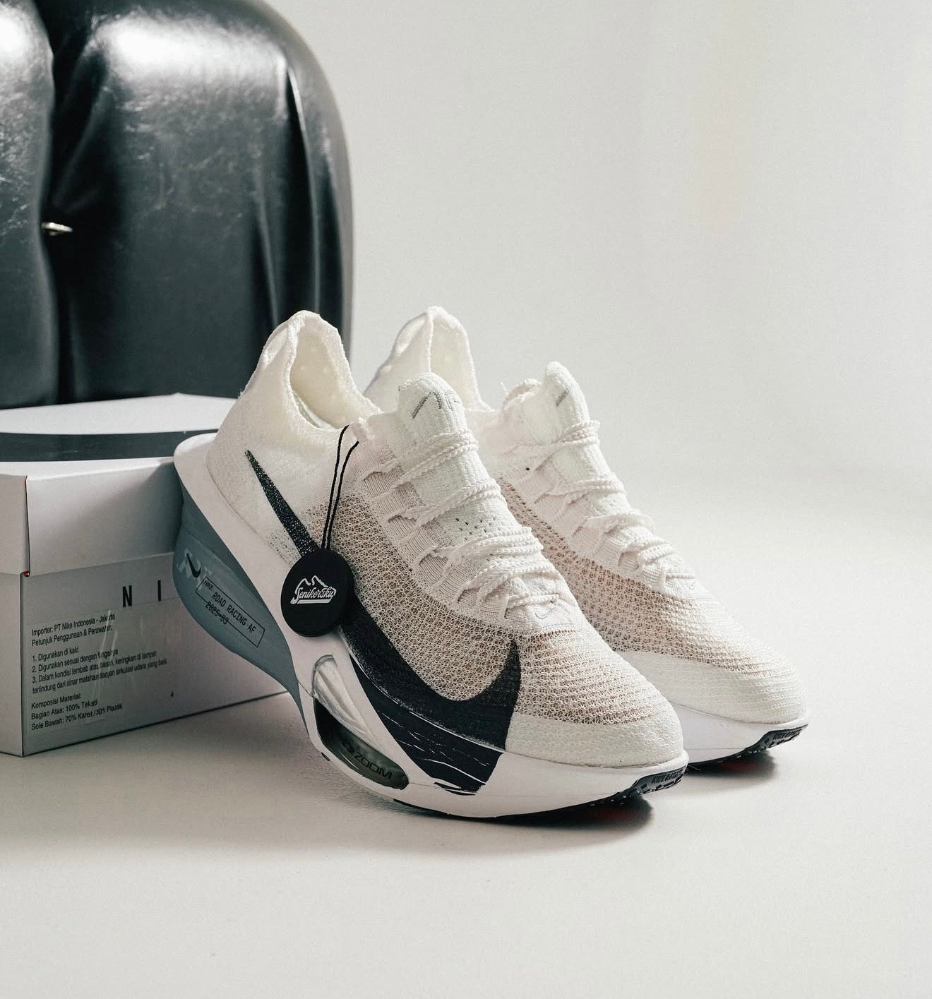 Air Zoom Alphafly Next% 3 White Pure Platinum Obsidian Mist Gridiron