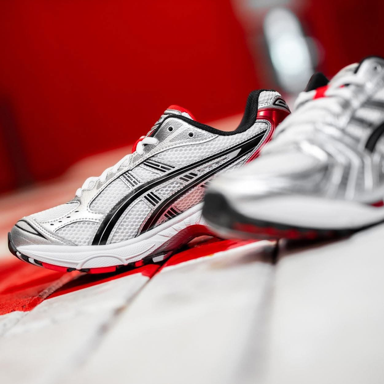 Asics Gel Kayano 14 White Classic Red