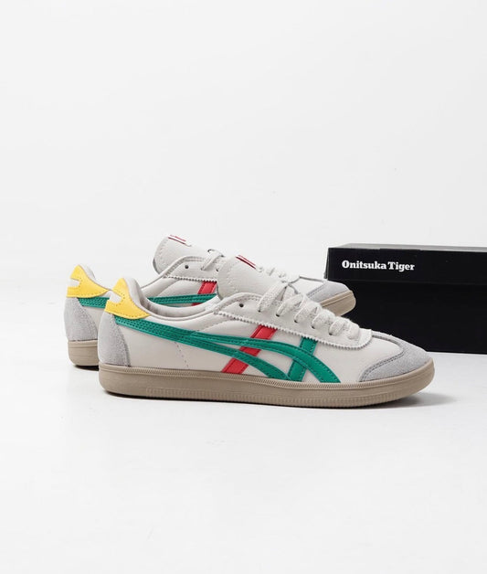 Tokuten Lace Up Beige Green Red