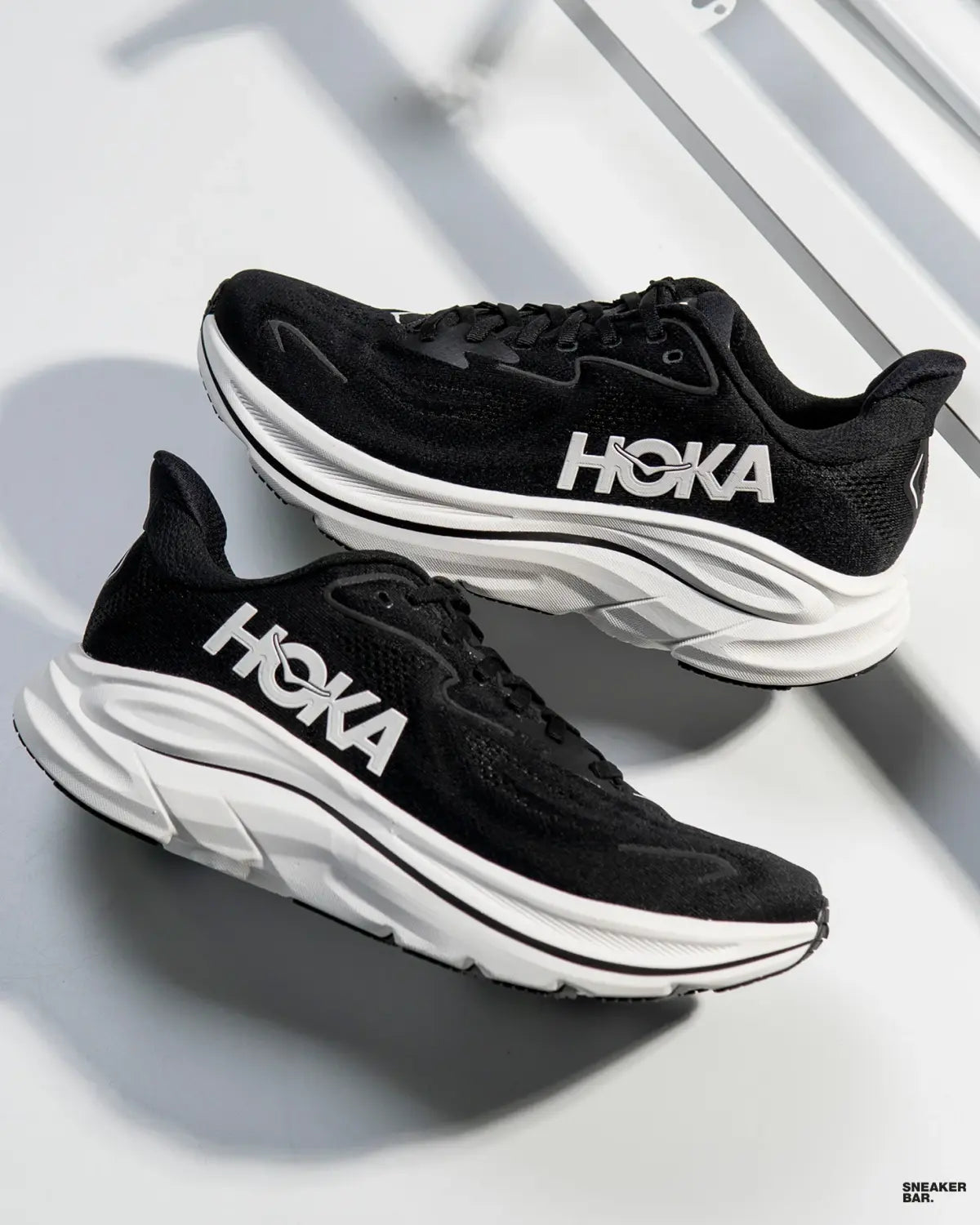 Hoka One One Clifton 10 Black White