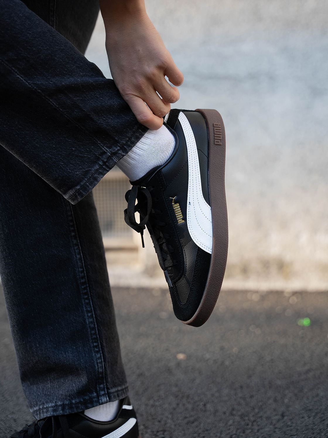 Puma club II Era Trainers Black white