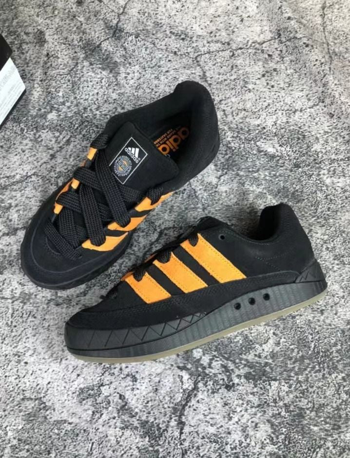 Jamal Smith x Adimatic Skate Sneakers “ Black Orange “
