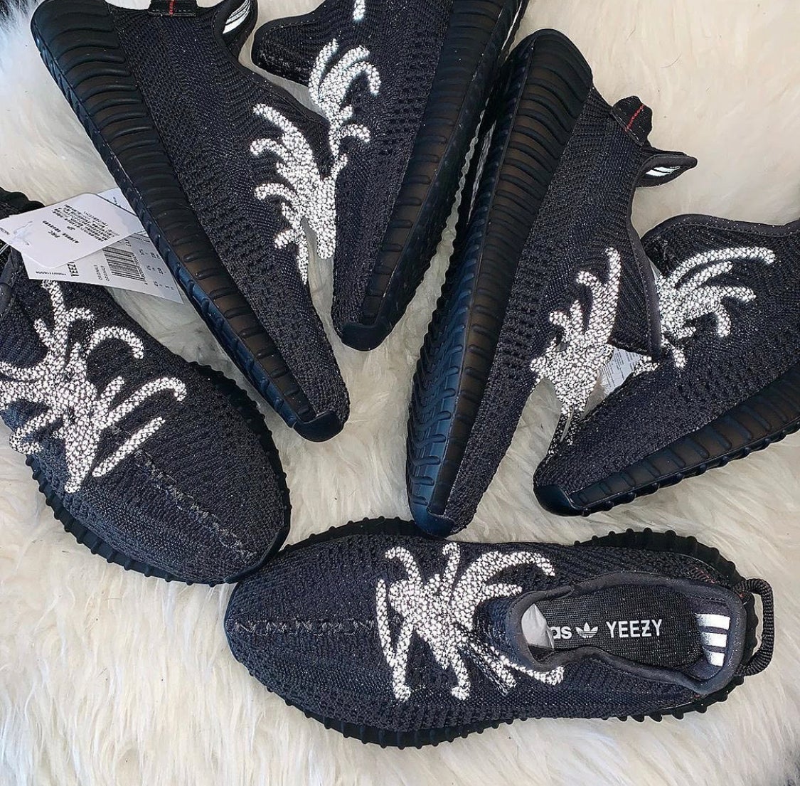 Yeezy Boost 350 V2 Static Black Lace Reflectives