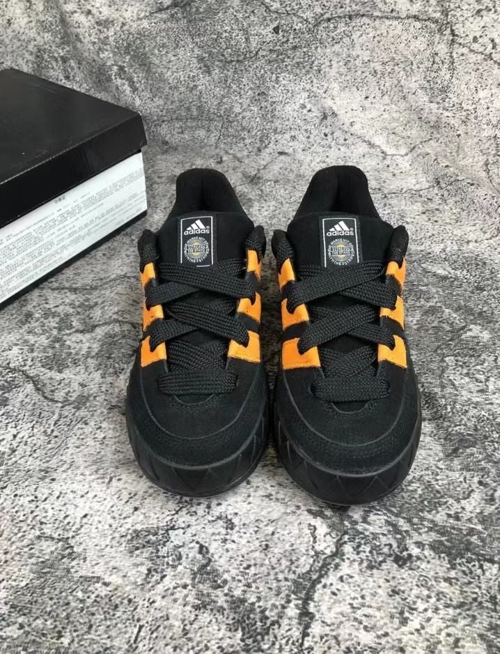 Jamal Smith x Adimatic Skate Sneakers “ Black Orange “