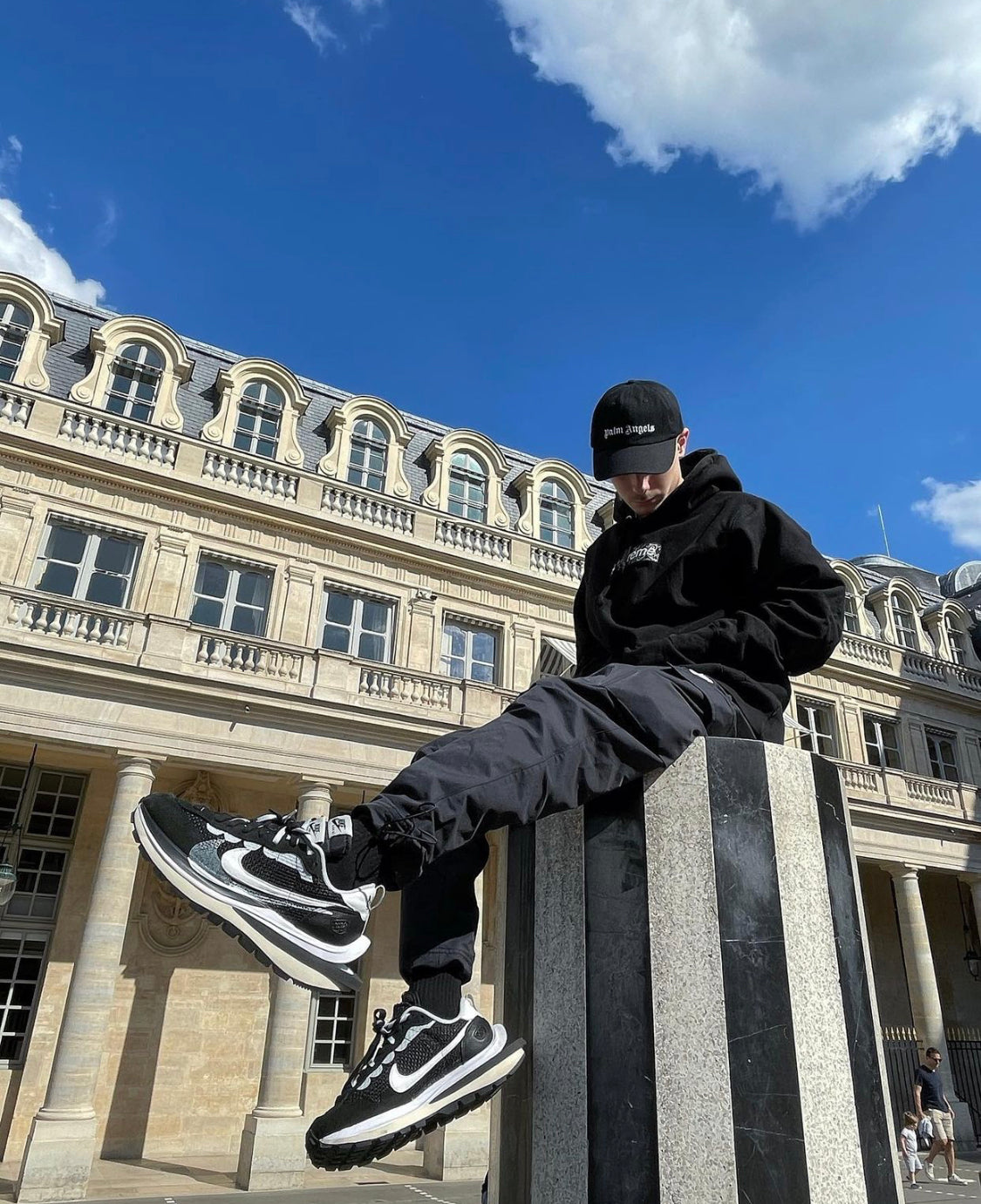 Air Sacai x Vaporwaffle Black White