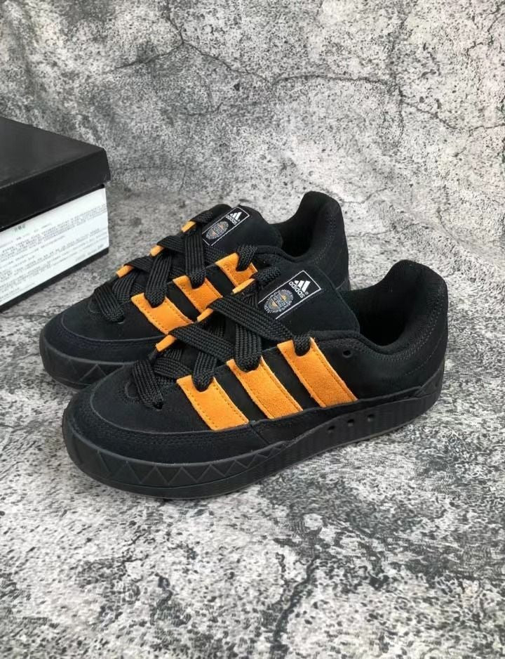 Jamal Smith x Adimatic Skate Sneakers “ Black Orange “